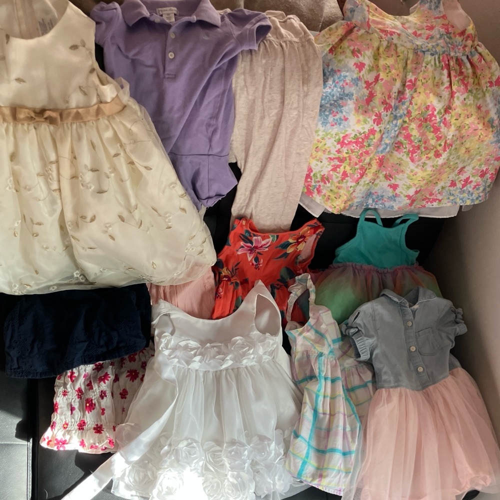 *** SOLD ****Assorted Toddler Dresses and Rompers (25 Total)